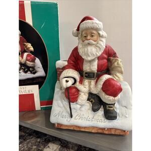 VTG Melody In Motion- Santa Claus Up On Rooftop- 1992 Ltd Ed SIGNED WORKS #7161